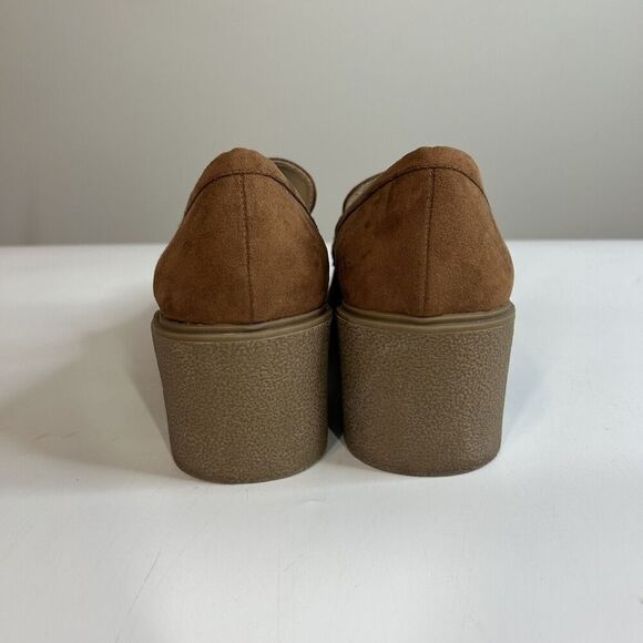 Torrid Tan Suede Heeled Loafers - Picture 4 of 9